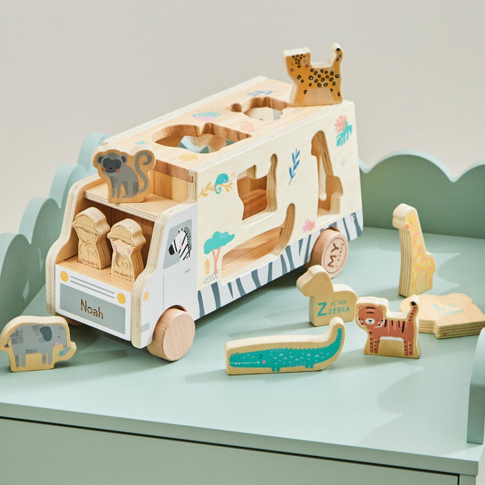 Personalised Safari Shape Sorter FSC®