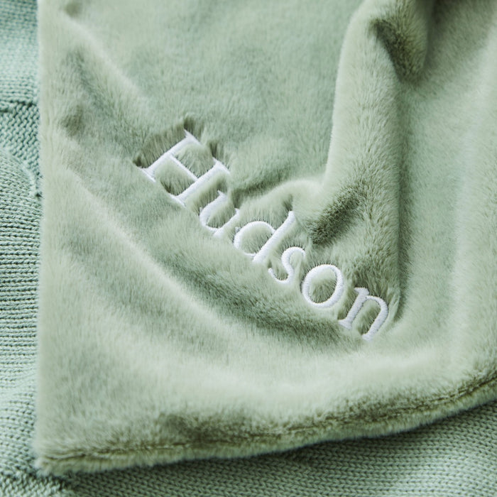 Personalised Sage Bunny Comforter