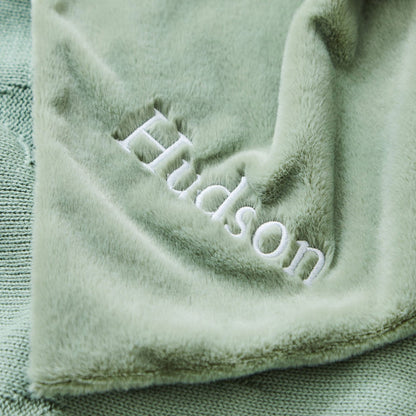 Personalised Sage Bunny Comforter