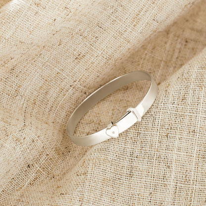 Personalised Silver Engraved Baby Keepsake Bangle