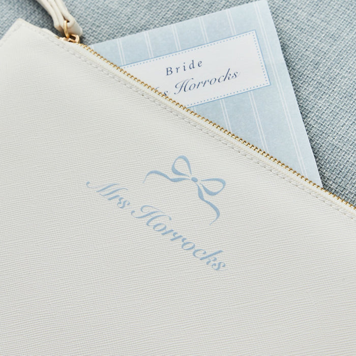 Personalised Something Blue Accessories Pouch