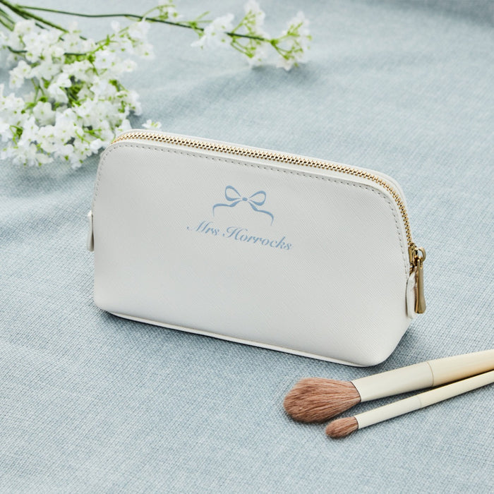 Personalised Something Blue Medium Make Up Bag
