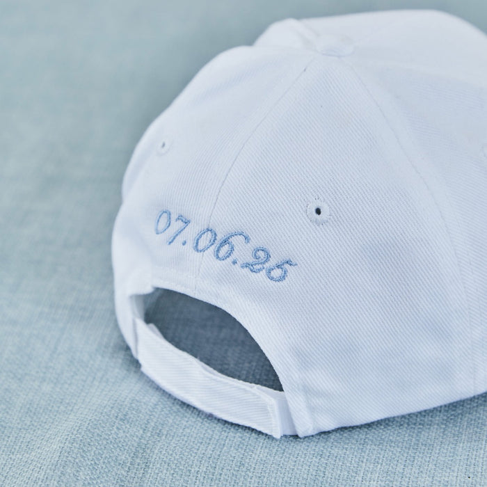 Personalised Something Blue Wife Of The Party White Cap