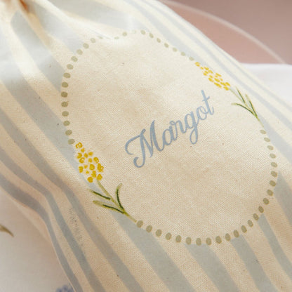 Personalised Spring Stripe Gift Bag