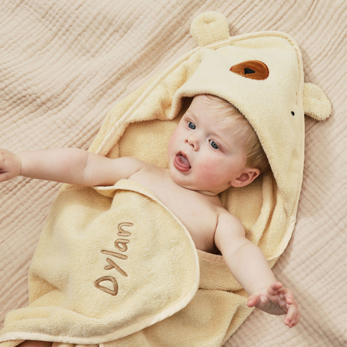Personalised Teddy Bear Hooded Towel