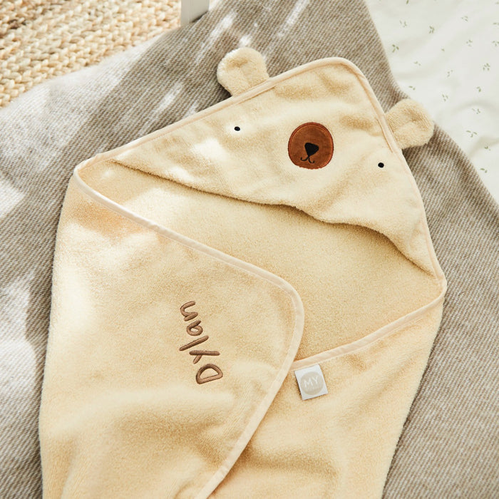 Personalised Teddy Bear Hooded Towel