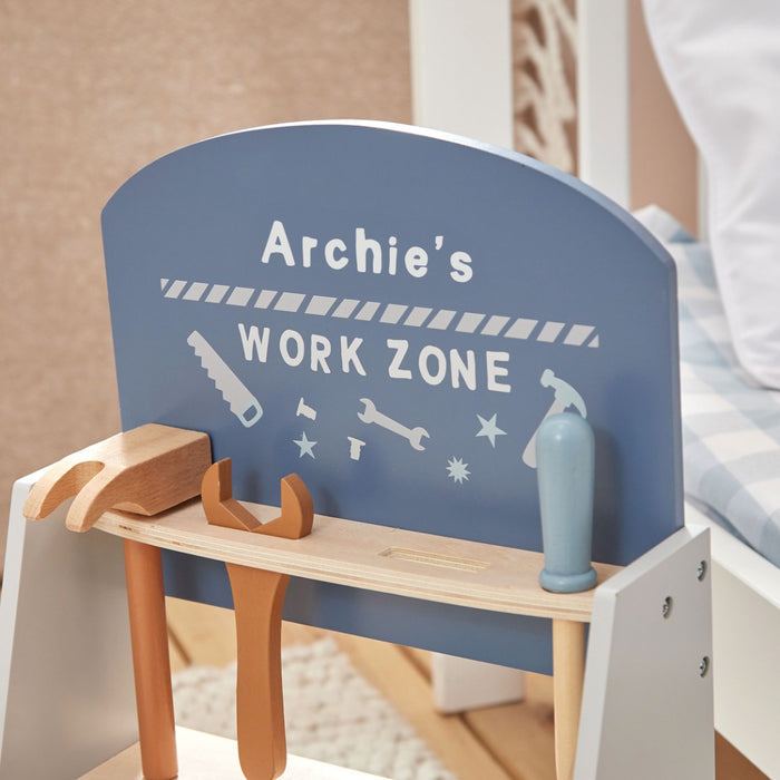Personalised Tool Bench & Tool Box Gift Set