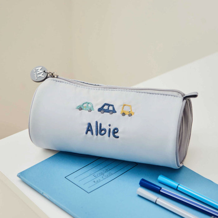 Personalised Transport Embroidered Pencil Case