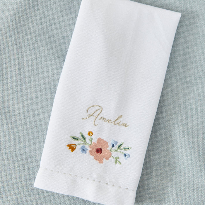 Personalised Wildflower Napkin with Name