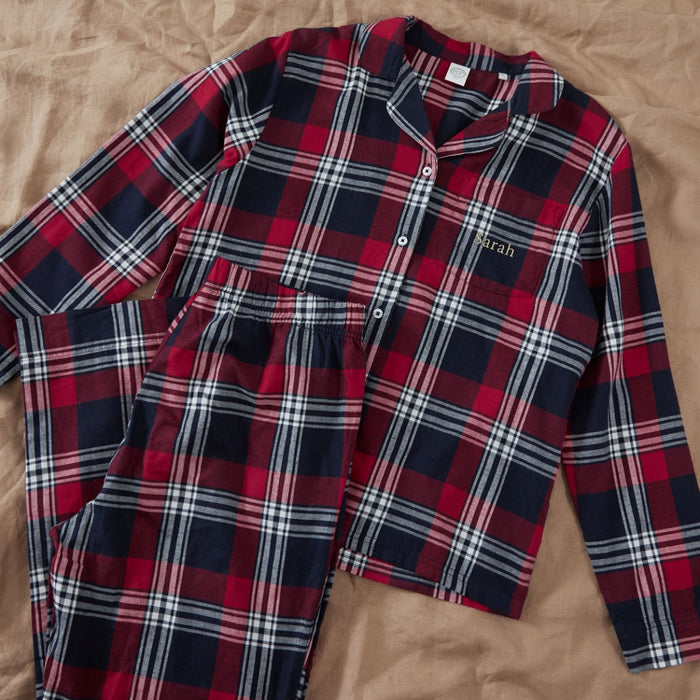 Personalised Womens Tartan PJ Set