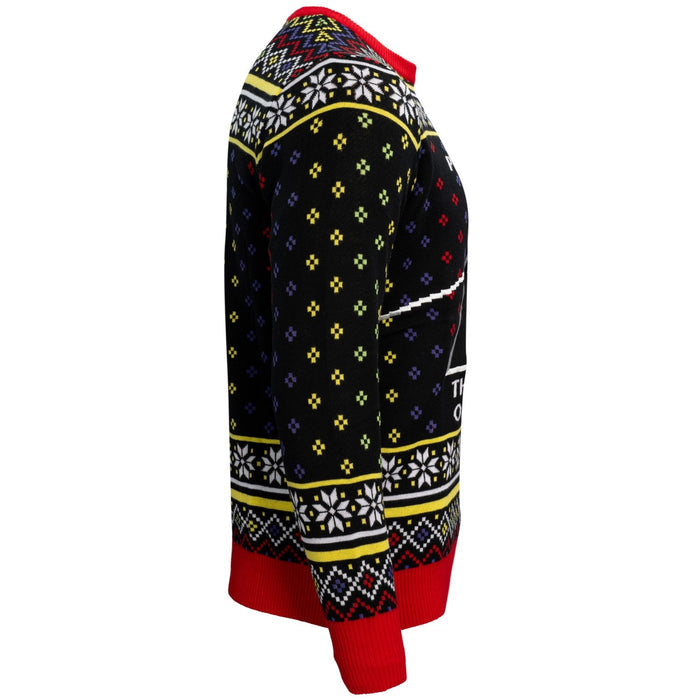Pink Floyd Dark Side of the Moon LP Cover Adult Unisex Ugly Christmas Sweater - TVStoreOnline