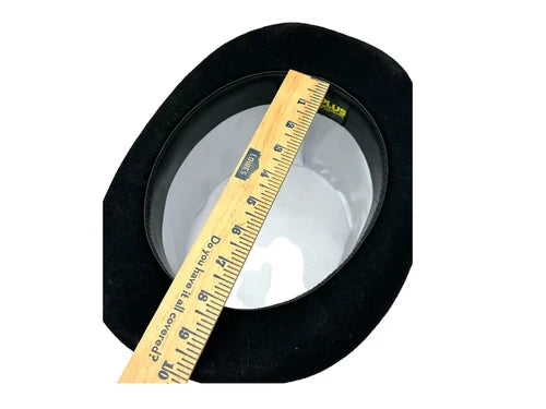 top hat measurements on display