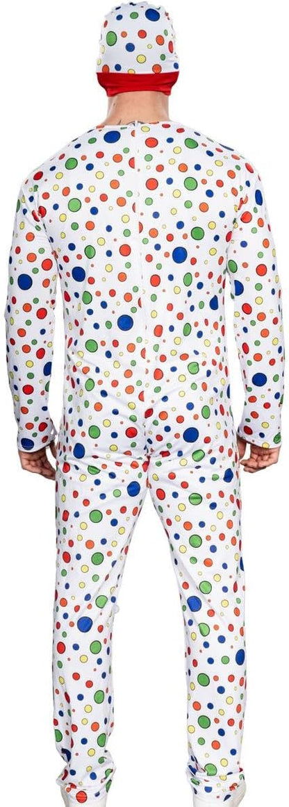 Polka-Dot Man Cosplay Halloween Cosplay Costume Jumpsuit and Mask Hat Set - TVStoreOnline