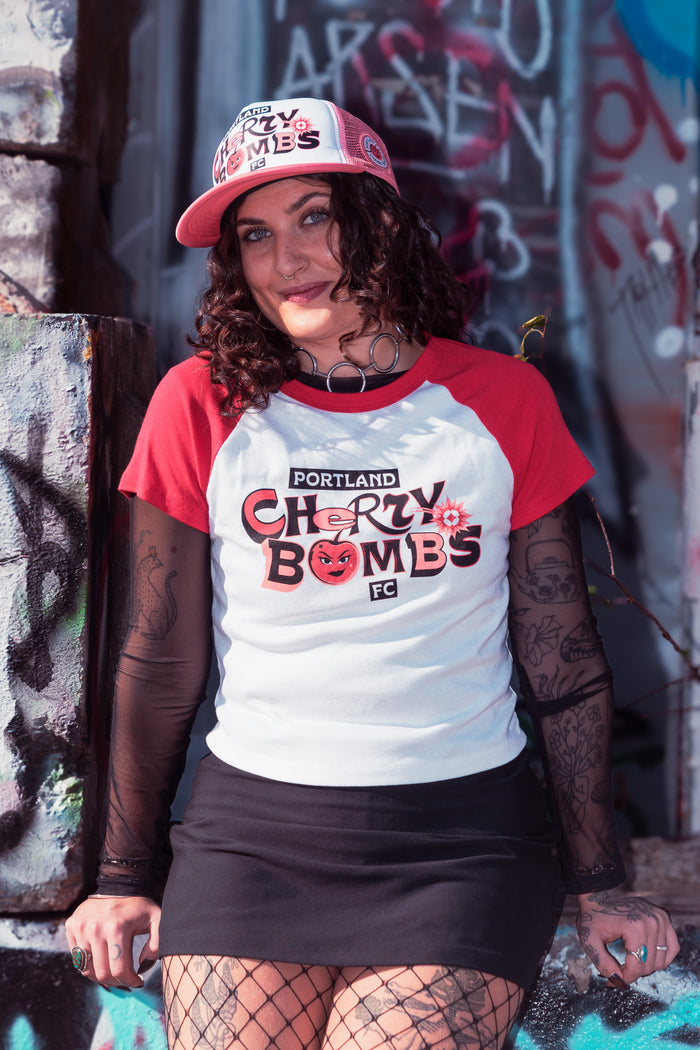 [ Portland Cherry Bombs ] Heartbreaker Baby Tee - Official League