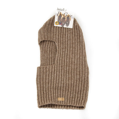 Balaclava - full head mask Bison Gear The Buffalo Wool Co. Pro-gear; 50% bison 50% silk