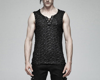 model showing front of tank top