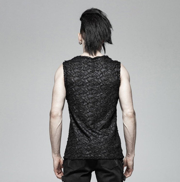 model showing back of tank top