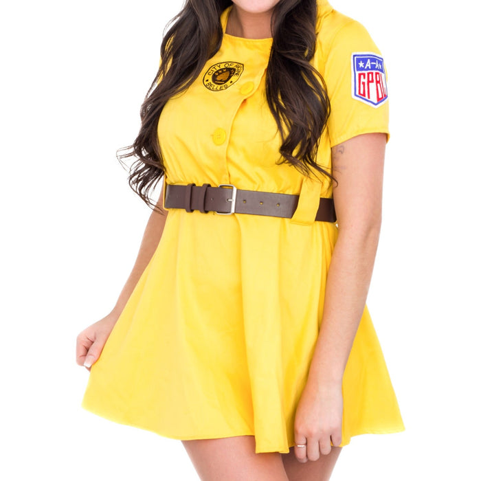 Racine Belles AAGPBL Baseball Women's Halloween Cosplay Costume Dress - TVStoreOnline