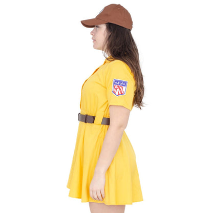 Racine Belles AAGPBL Baseball Women's Halloween Cosplay Costume Dress - TVStoreOnline
