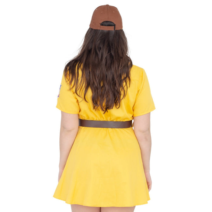 Racine Belles AAGPBL Baseball Women's Halloween Cosplay Costume Dress - TVStoreOnline