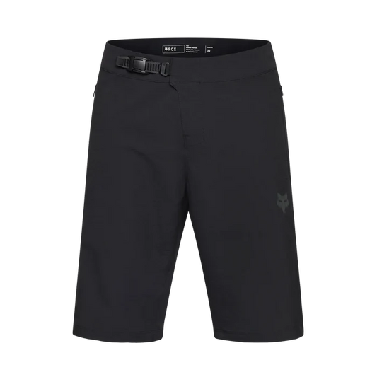 Black shorts with a logo on a white background