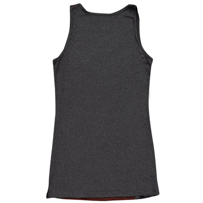 Rebel Charcoal Distressed Flag Tank Top - TVStoreOnline