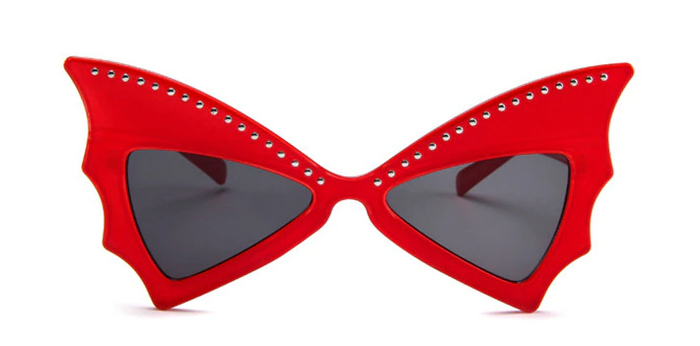front of sunglasses