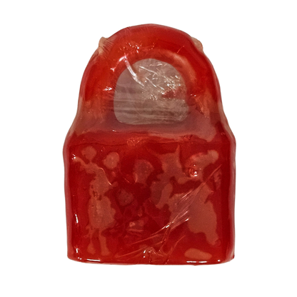 Red Lock Figure Candle