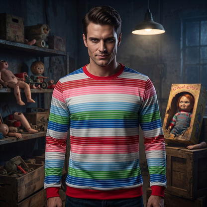 Replica Chuckie Killer Doll Good Guy Movie Adult Unisex Halloween Cosplay Costume Shirt