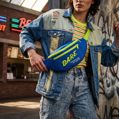 Retro 1980s-1990s D.A.R.E. Logo Fanny Pack (3 Color Options) - TVStoreOnline