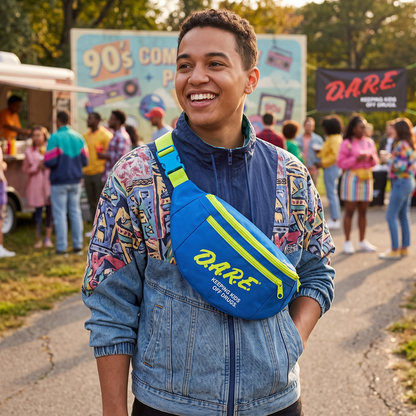 Retro 1980s-1990s D.A.R.E. Logo Fanny Pack (3 Color Options) - TVStoreOnline