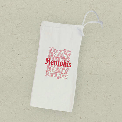 Retro Repeats - Custom Canvas Wine Bag