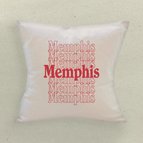 Retro Repeats - Custom Square Canvas Pillow