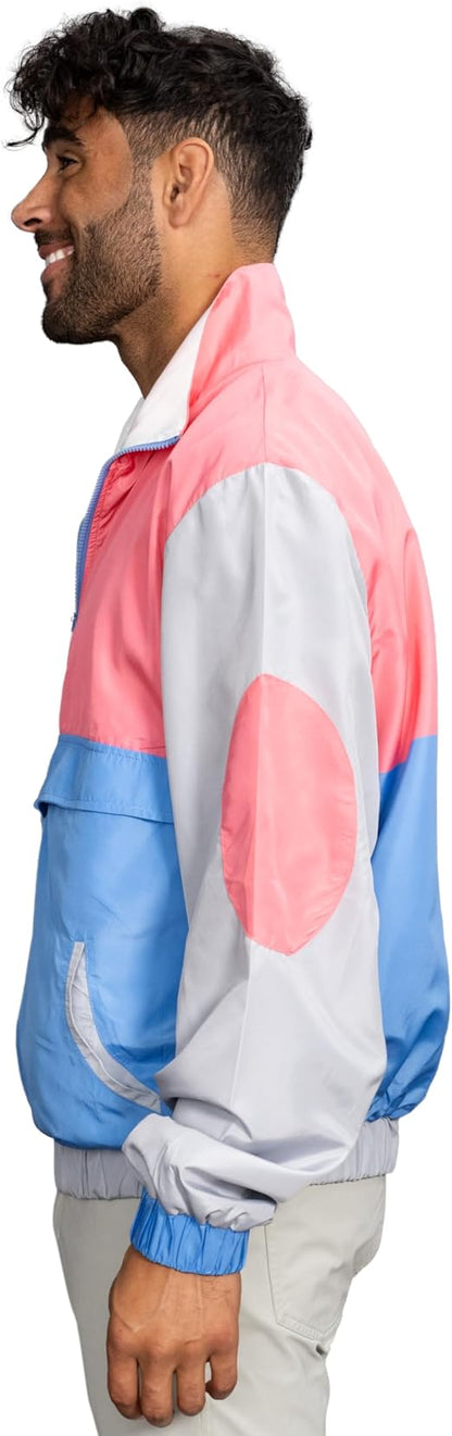 Retro Windbreaker Jacket Lightweight Design 3 - TVStoreOnline
