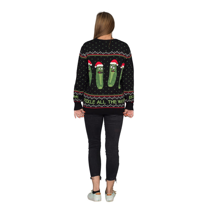 Rick and Morty Boom! PickleRick Adult Ugly Christmas Sweater