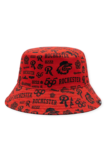 [ Rochester Red Wings ] 585 Reversible Bucket - Official League