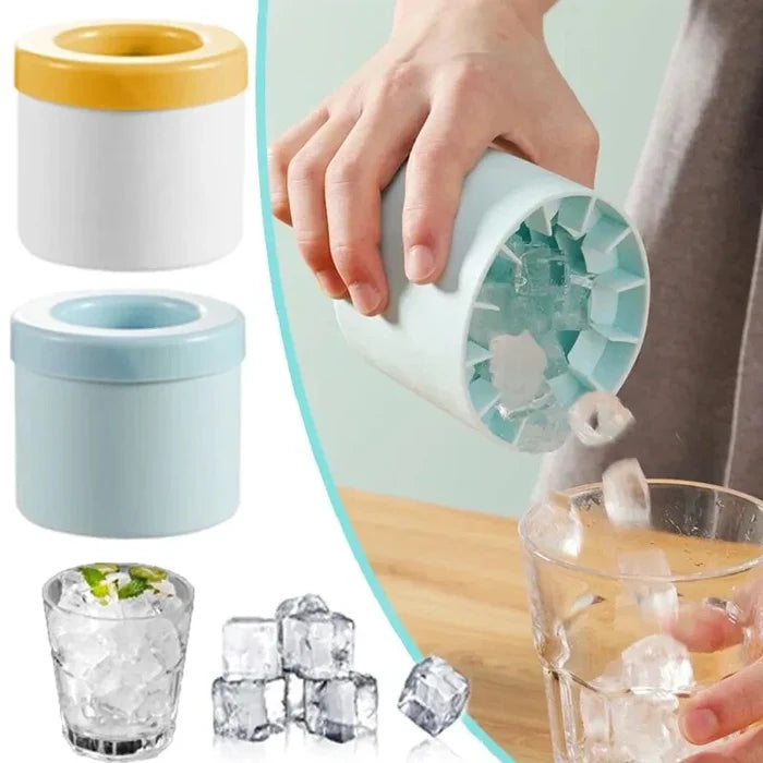 Round Silicone Ice Cube Mold – Compact, Creative & Refreshing