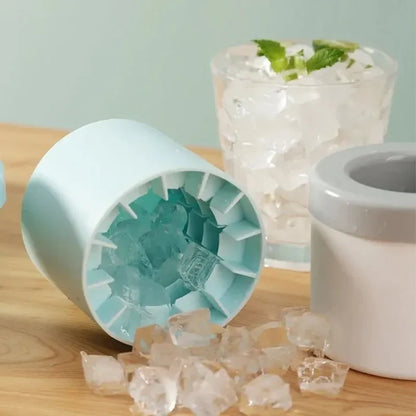 Round Silicone Ice Cube Mold – Compact, Creative & Refreshing