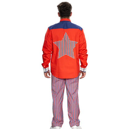 Roy Munson Character Bowling Movie Halloween Cosplay Shirt and Pants Costume Set - TVStoreOnline