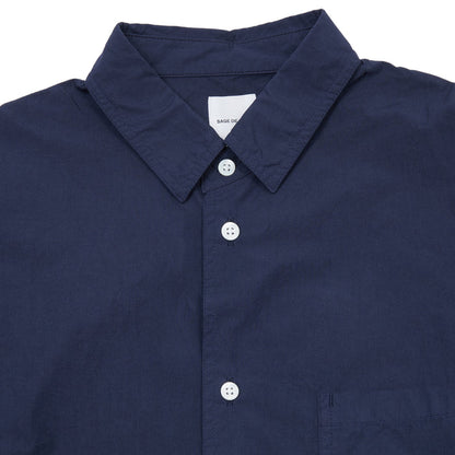Sage De Cret Cotton Regular Shirt in Navy