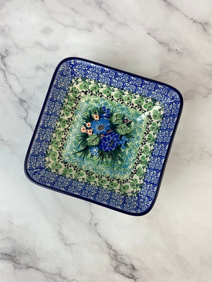SALE Small Square Unikat Bowl - Shape 887 - Pattern U4572