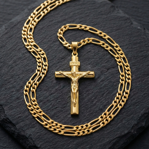 Sancta – Fashionable Crucifix Necklace