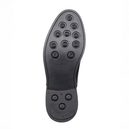 Semi - Brogue - Rubber Sole - Black