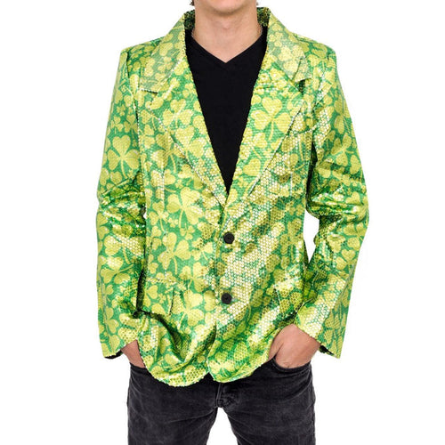 Sequin St. Patrick's Day Irish Blazer Jacket-tvso