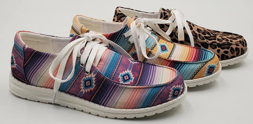 Serape and Leopard Shoes