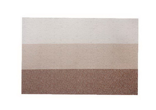 Set of 2 Meal Mat Plate Pad Bowl Mat Horizontal Stripes Flax Mat Anti-slip Mat(B