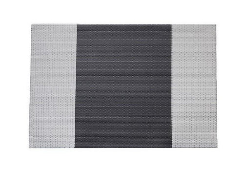 Set of 2 Meal Mat Plate Pad Bowl Mat Vertical Stripes Flax Mat Anti-slip Mat(A