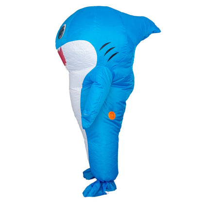Shark Chub Suit Inflatable Adult Halloween Cosplay Pop Star Costume - TVStoreOnline