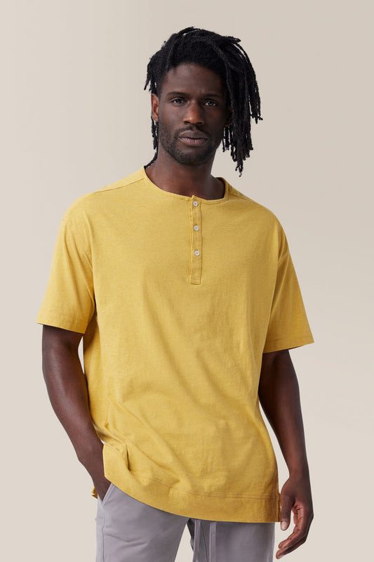 Short Sleeve Henley | Cotton Jersey