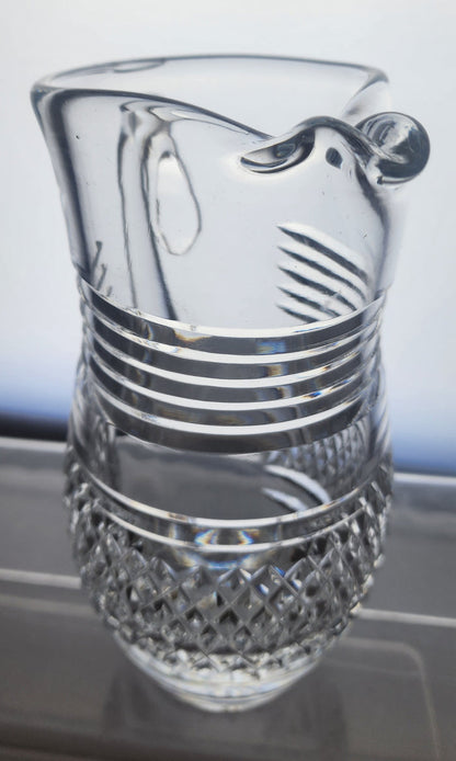 Signed Waterford Hand Cut crystal martini pitcher Irish Crystal